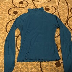 Women's Teal Long Sleeve Top